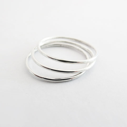 Set of 3 Thin Smooth Ring