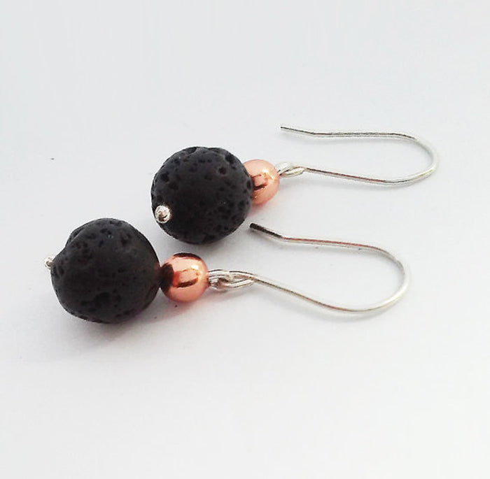 Lava & Copper Earrings
