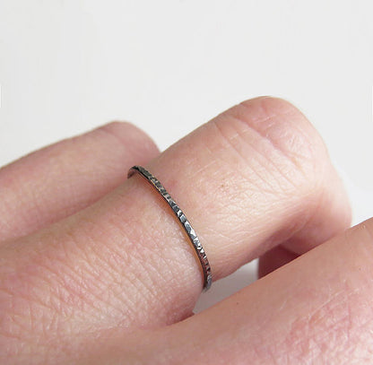stackable silver ring