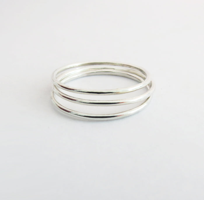 Set of 3 Thin Smooth Ring