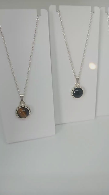 Onyx Black Stone Necklace