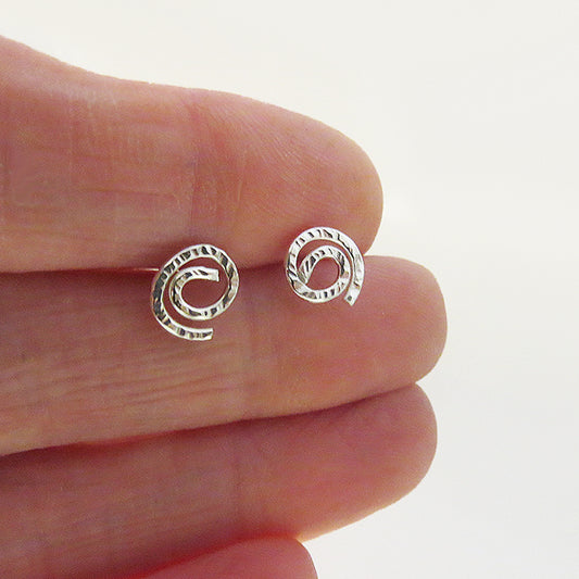 Tiny Spiral Earrings