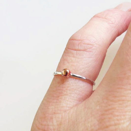 copper dot ring