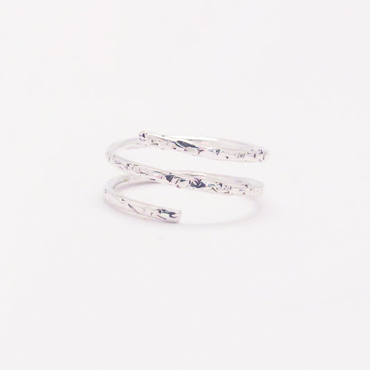 Wrapt silver ring