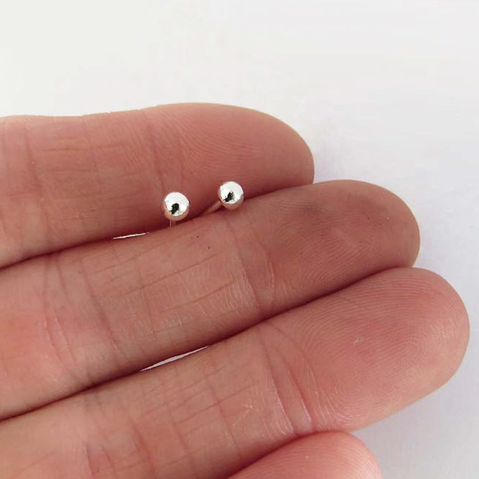 4mm dot earrings